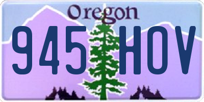 OR license plate 945HOV