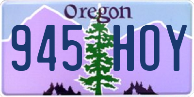 OR license plate 945HOY