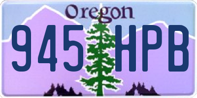 OR license plate 945HPB