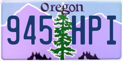 OR license plate 945HPI