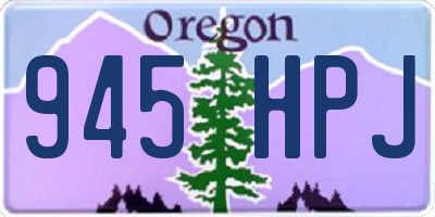 OR license plate 945HPJ
