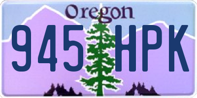 OR license plate 945HPK