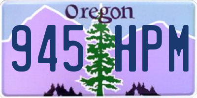 OR license plate 945HPM