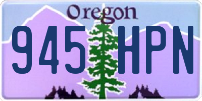 OR license plate 945HPN