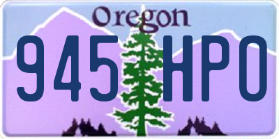 OR license plate 945HPO