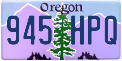 OR license plate 945HPQ