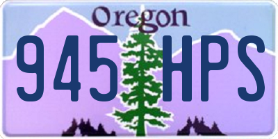 OR license plate 945HPS