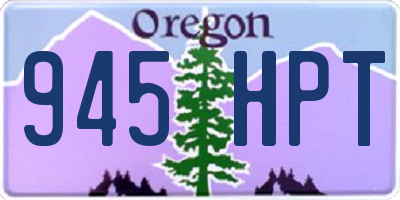 OR license plate 945HPT