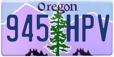 OR license plate 945HPV