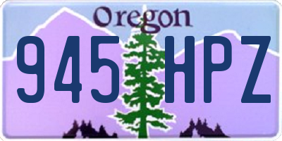 OR license plate 945HPZ