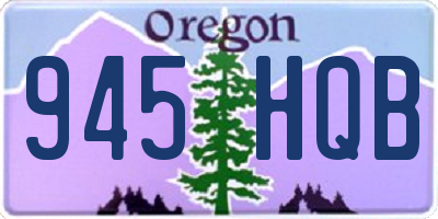 OR license plate 945HQB