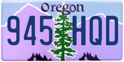 OR license plate 945HQD