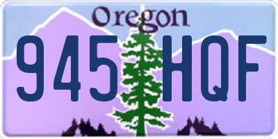 OR license plate 945HQF