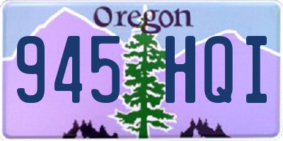 OR license plate 945HQI
