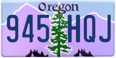 OR license plate 945HQJ
