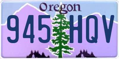 OR license plate 945HQV