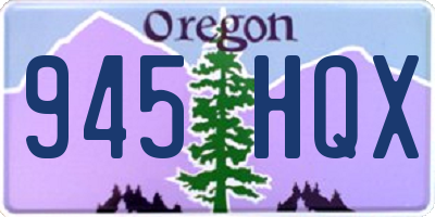 OR license plate 945HQX