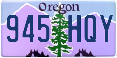 OR license plate 945HQY