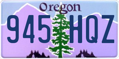 OR license plate 945HQZ