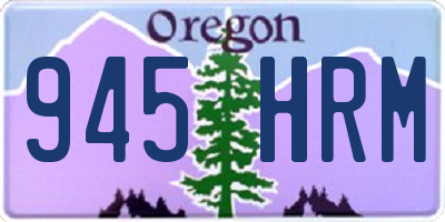 OR license plate 945HRM