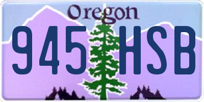 OR license plate 945HSB