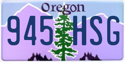 OR license plate 945HSG