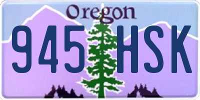 OR license plate 945HSK