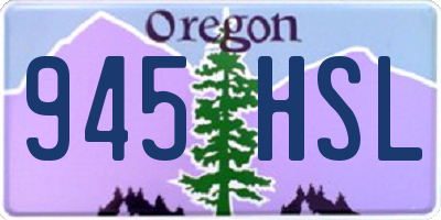 OR license plate 945HSL