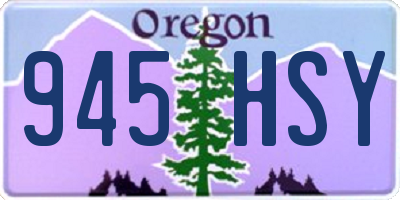 OR license plate 945HSY