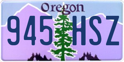 OR license plate 945HSZ