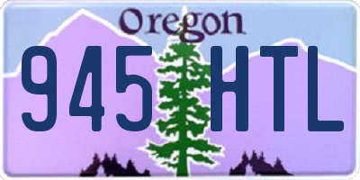 OR license plate 945HTL