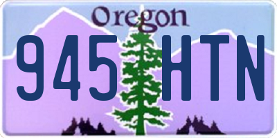 OR license plate 945HTN