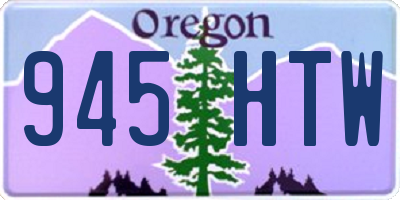 OR license plate 945HTW