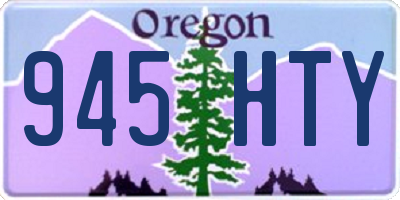 OR license plate 945HTY