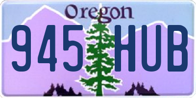 OR license plate 945HUB