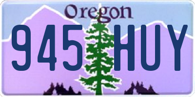 OR license plate 945HUY