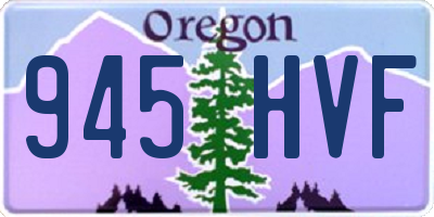 OR license plate 945HVF