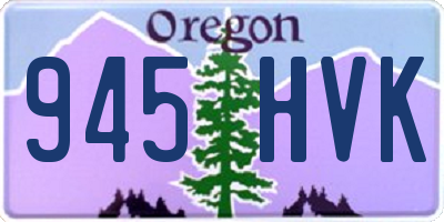OR license plate 945HVK