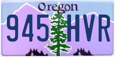 OR license plate 945HVR