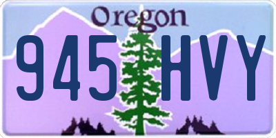 OR license plate 945HVY