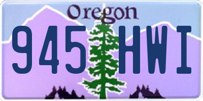 OR license plate 945HWI