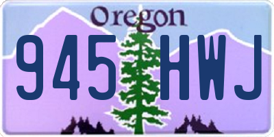 OR license plate 945HWJ