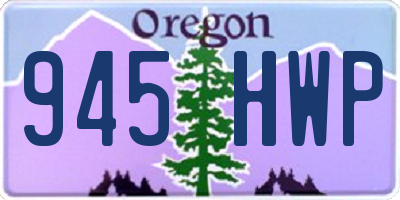 OR license plate 945HWP
