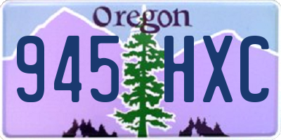 OR license plate 945HXC