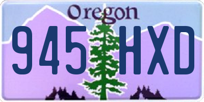 OR license plate 945HXD