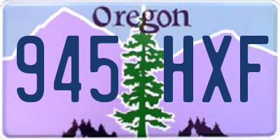 OR license plate 945HXF