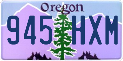 OR license plate 945HXM