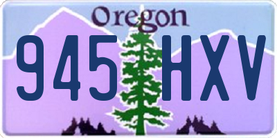 OR license plate 945HXV