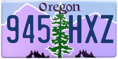 OR license plate 945HXZ