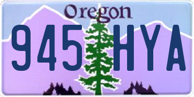 OR license plate 945HYA